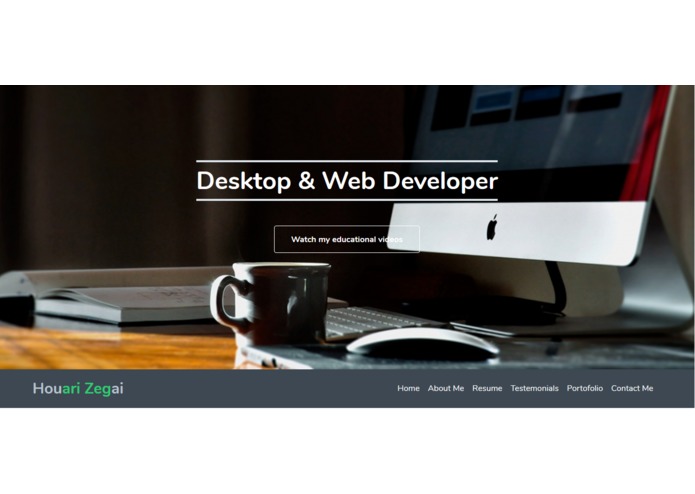 Personal Web Site – screenshot 3