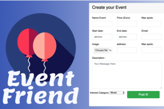 EventFriend - Event Submitter