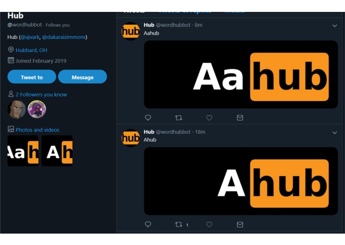 wordhubbot – screenshot 1