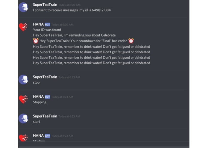 Health and Nurture Assistant (HANA) – screenshot 2
