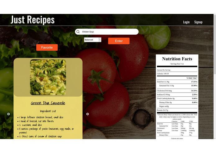 Just Recipes – screenshot 1