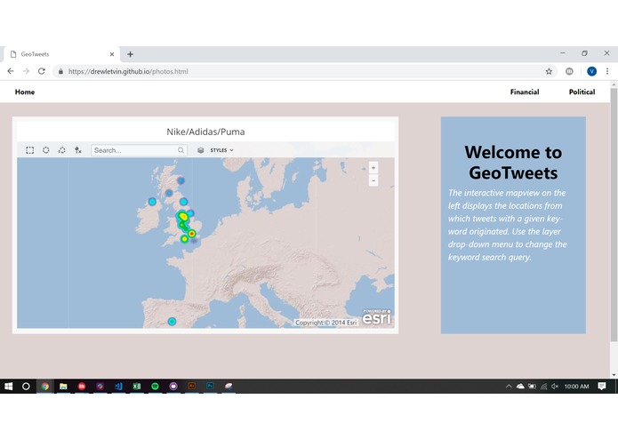 GeoTweets – screenshot 3