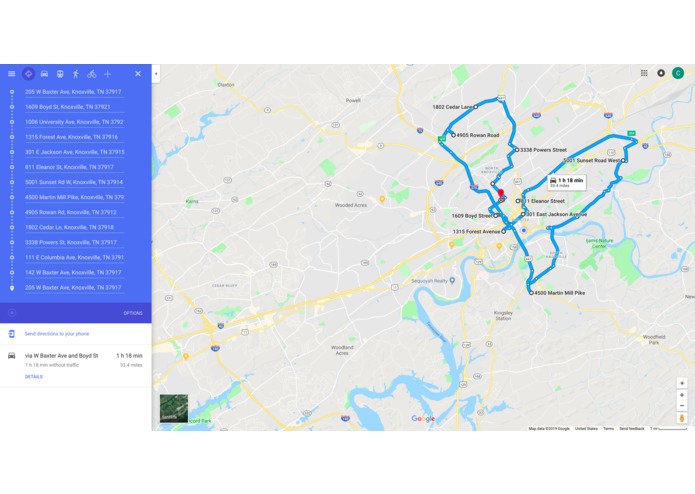 KNX Pothole Operations System (POS) – screenshot 2