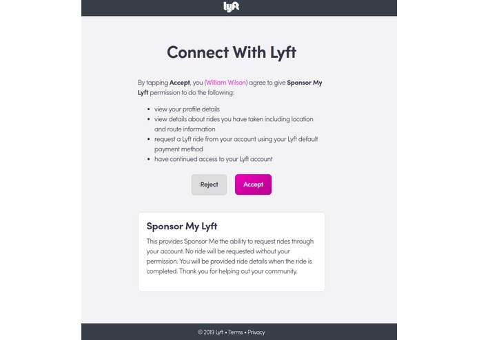 Sponsor My Lyft – screenshot 5
