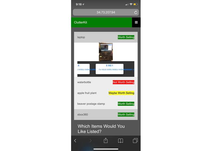 eBay's Clutterkit – screenshot 1
