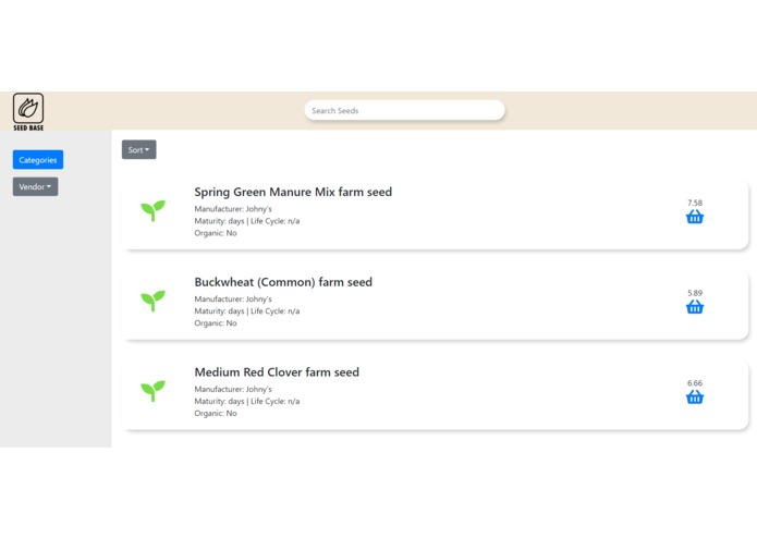 SeedBase – screenshot 1