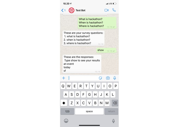 SFHacks2019_TwillioSubmission_WhatsAppSurveyBot – screenshot 3