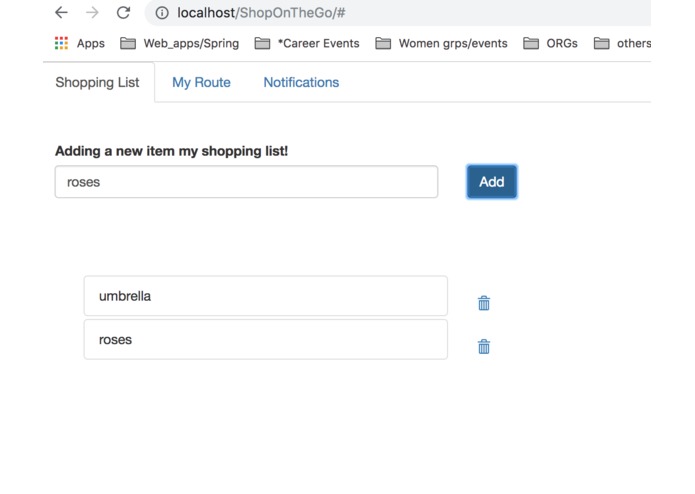 ShopOnTheGo – screenshot 1