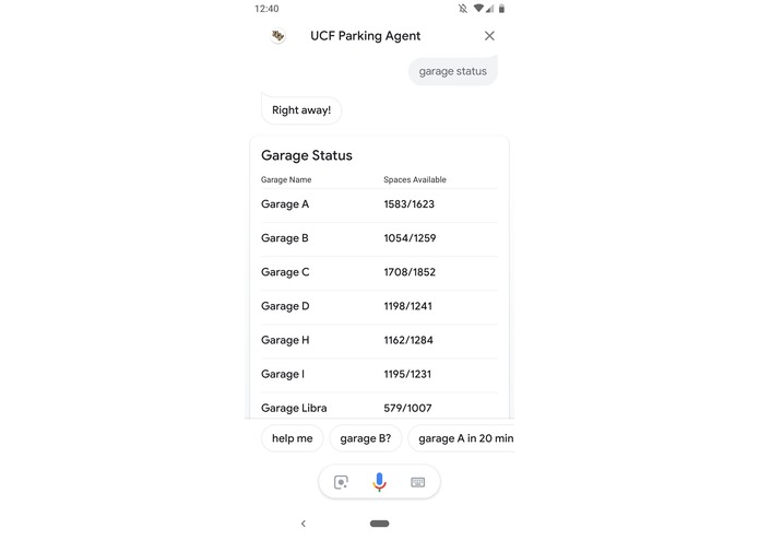 UCF Parking Agent – screenshot 2