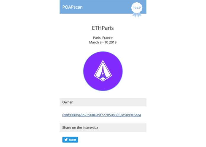 POAP – screenshot 2