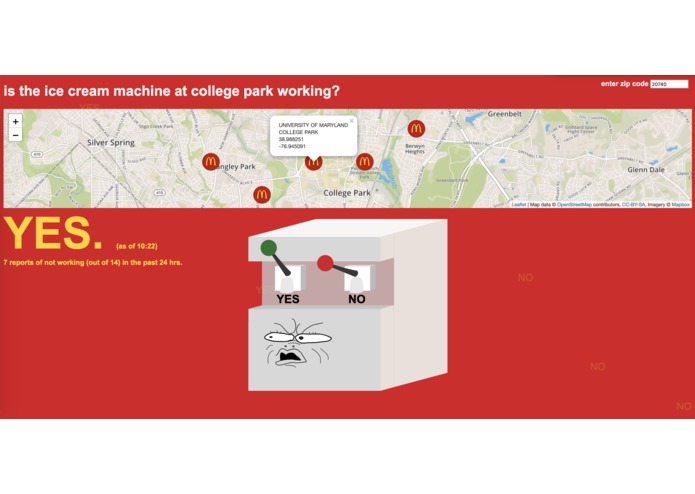 is the ice cream machine working – screenshot 1