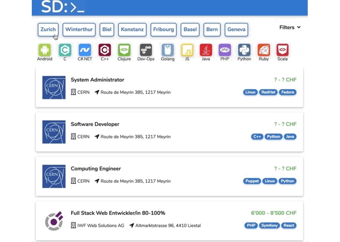 SwissDev Jobs – screenshot 1