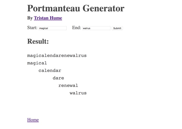 Portmanteau Generator – screenshot 3