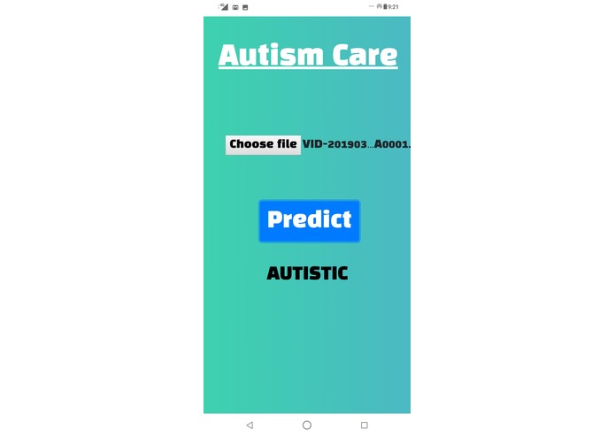 Autism detection – screenshot 2