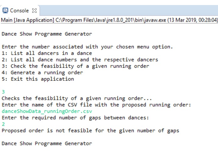 Dance Show Schedule Generator – screenshot 3
