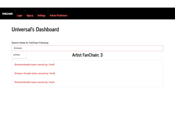 FanChain - Fan Engagement 2.0 – screenshot 1