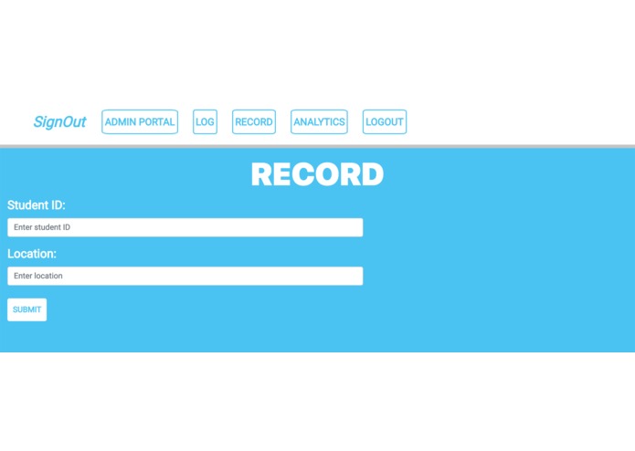 SignOut NJRSF - School Safety with SaaS & Data Science – screenshot 2