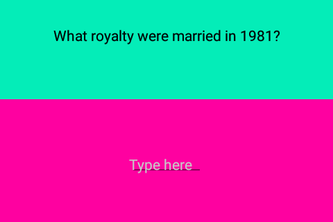 In the 80's quiz 