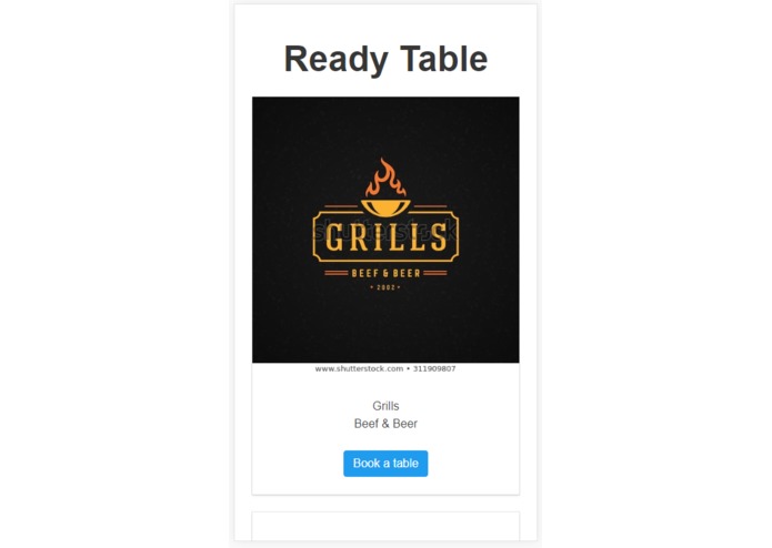 ReadyTable – screenshot 1