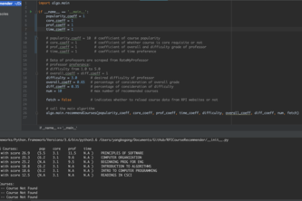 RPICourseRecommender