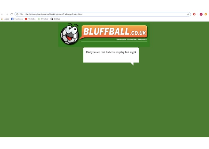 Bluffball – screenshot 1