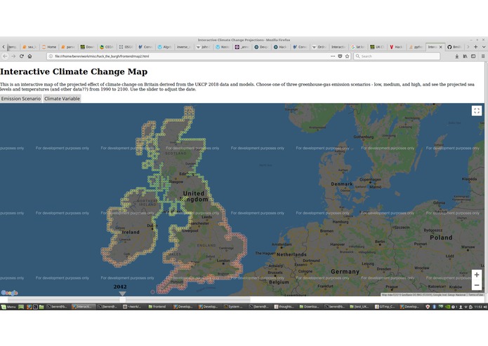 UK Climate Projections - Interactive Map – screenshot 1