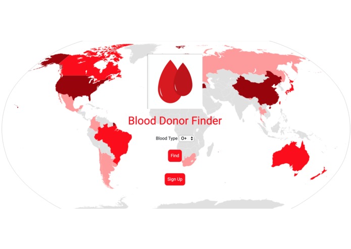 Blood Donor Finder – screenshot 1