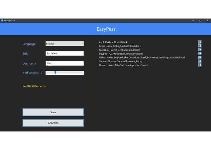 EasyPass – screenshot 1