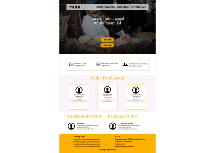 MUDI ( mempertemukan UMKM dan investor – screenshot 1