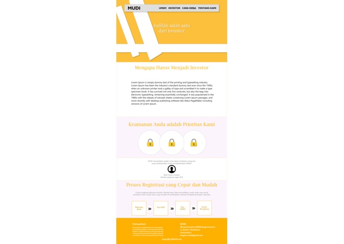 MUDI ( mempertemukan UMKM dan investor – screenshot 2
