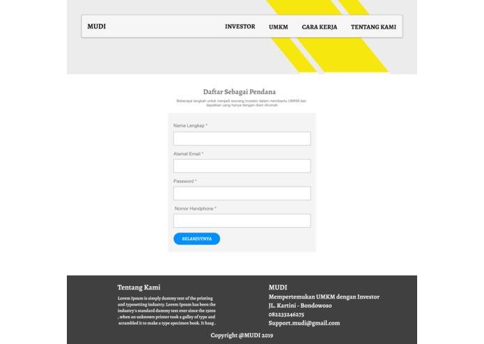 MUDI ( mempertemukan UMKM dan investor – screenshot 4