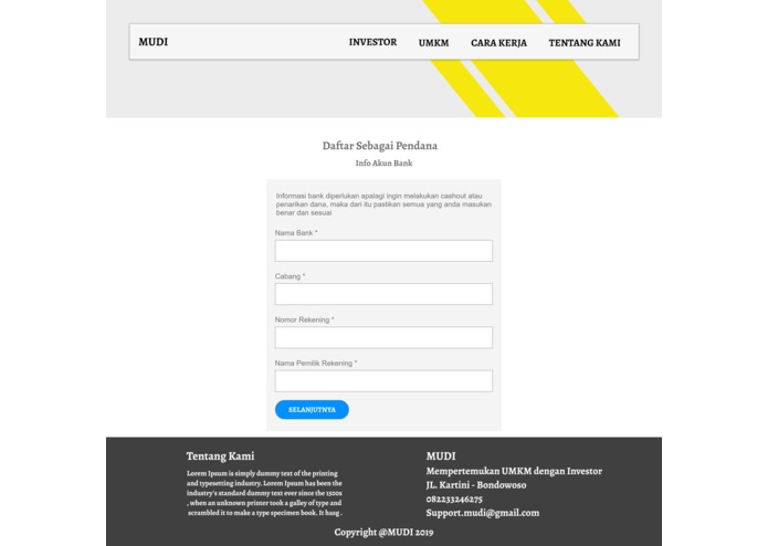MUDI ( mempertemukan UMKM dan investor – screenshot 5