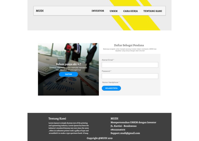MUDI ( mempertemukan UMKM dan investor – screenshot 3