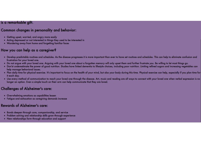 Alzheimer's Help – screenshot 4