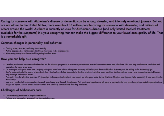 Alzheimer's Help – screenshot 7
