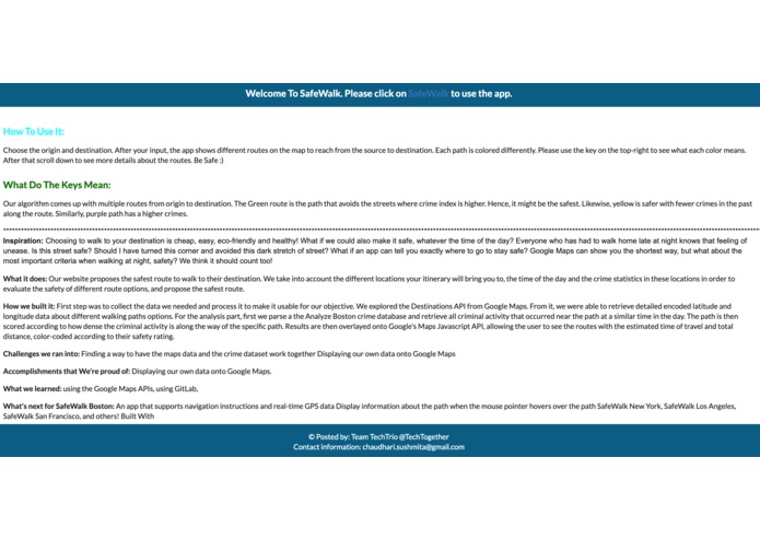 SafeWalk Boston – screenshot 3