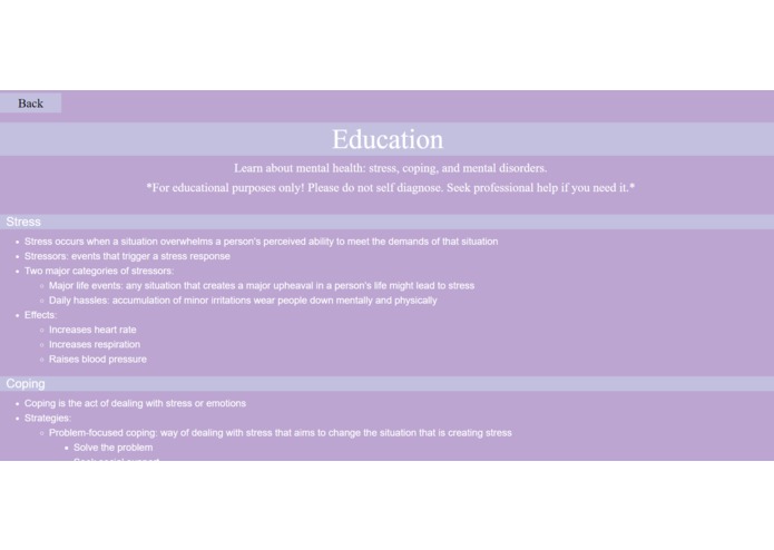 Mental Health Website – screenshot 5