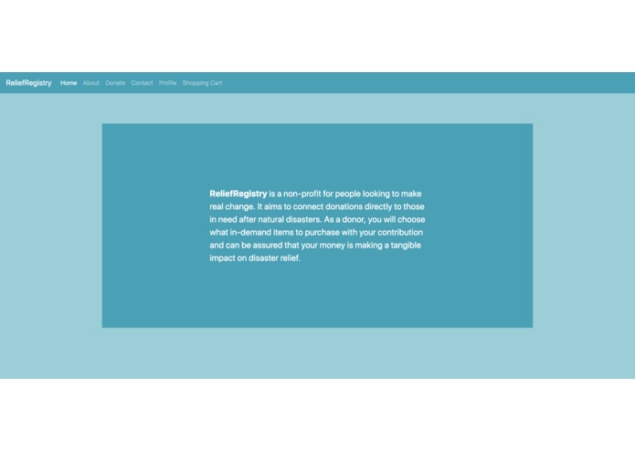Relief Registry – screenshot 1