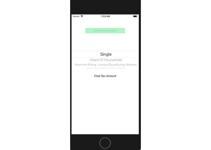 Federal Income Tax Calculator – screenshot 1