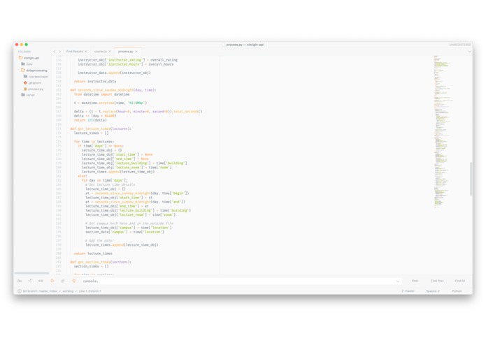 CMU Course API – screenshot 6