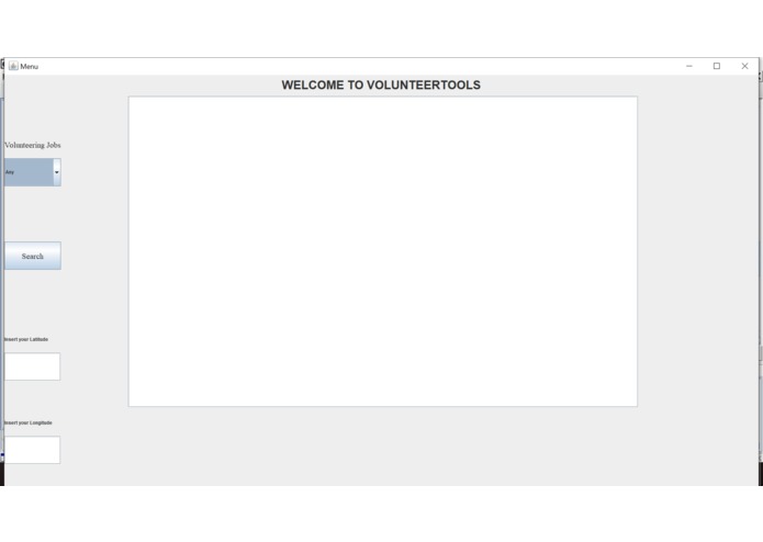 Volunteer Tool – screenshot 1