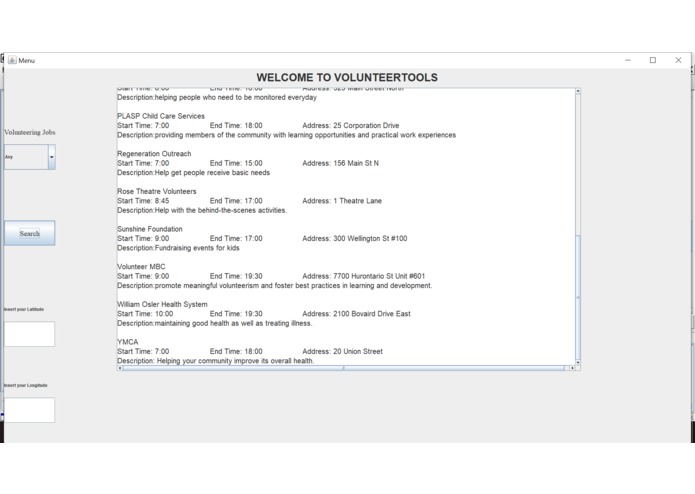 Volunteer Tool – screenshot 3