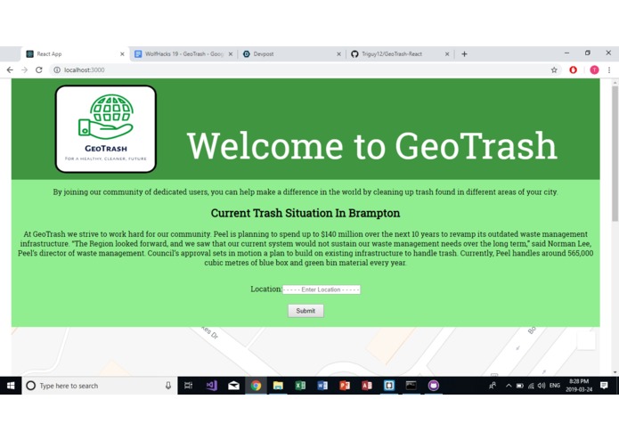 GeoTrash – screenshot 1