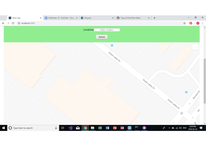 GeoTrash – screenshot 2