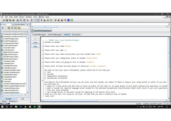immiHELP: A tool for the immigrants – screenshot 3