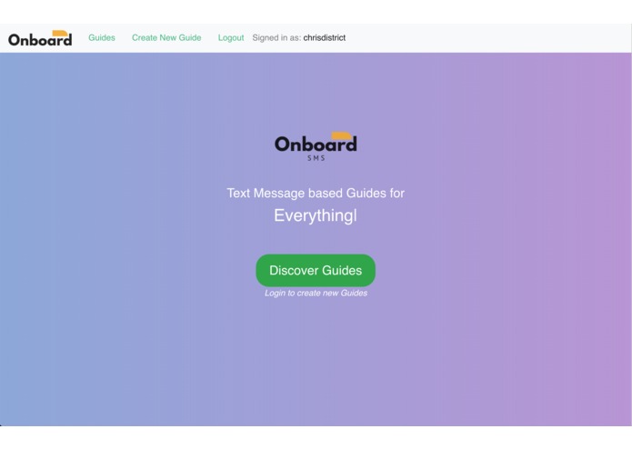 OnboardSMS – screenshot 1