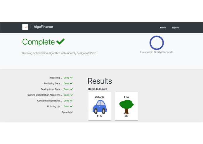 AlgoFinance – screenshot 3