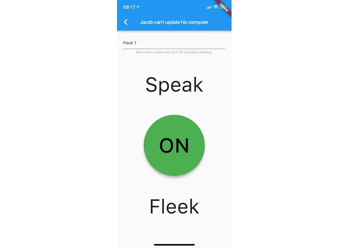 SpeakOnFleek – screenshot 1