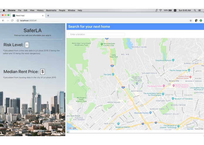 SaferLA – screenshot 1