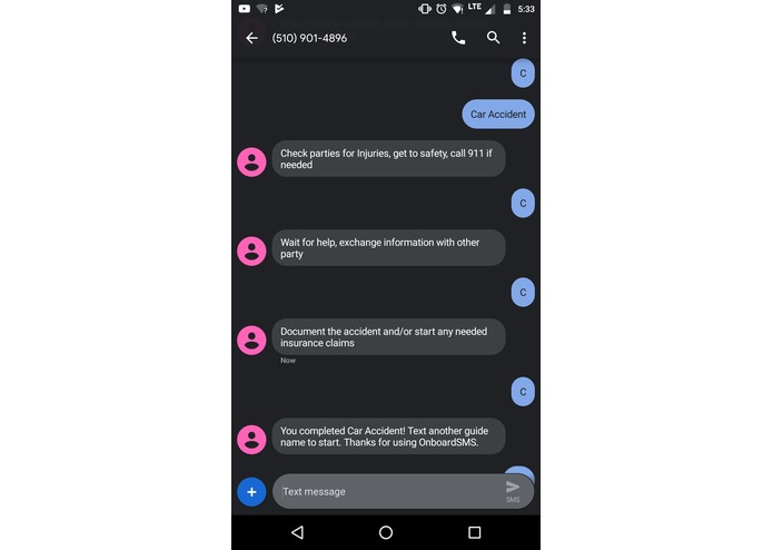 OnboardSMS – screenshot 5
